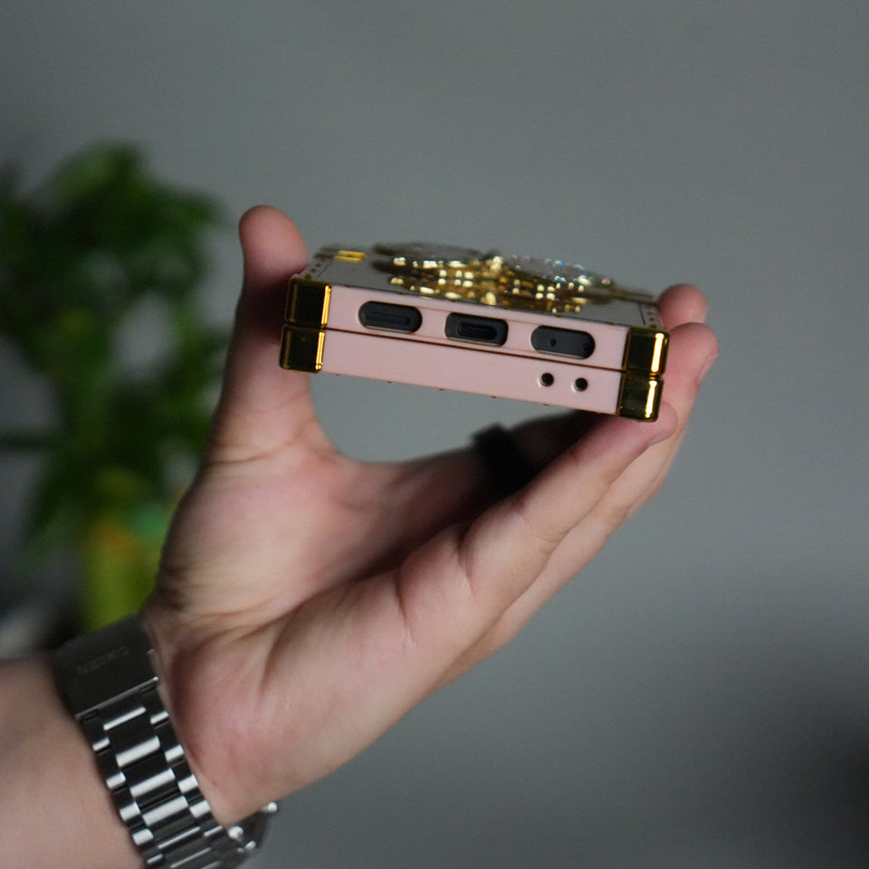 Galaxy Z Flip 7 Luxury Butterfly Case | Trunk Frame Cover with 3D Butterfly | Premium Limited Edition Design