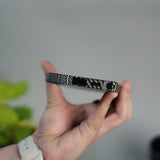 Galaxy S25 Ultra Carbon Fiber Texture Design Hard Pc MagSafe Case Cover MixLine Silver