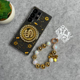 Samsung Galaxy S25 Ultra Rotation Dollar Bracelet Wristband Chain Phone Case Cover