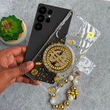 Samsung Galaxy S25 Ultra Rotation Dollar Bracelet Wristband Chain Phone Case Cover
