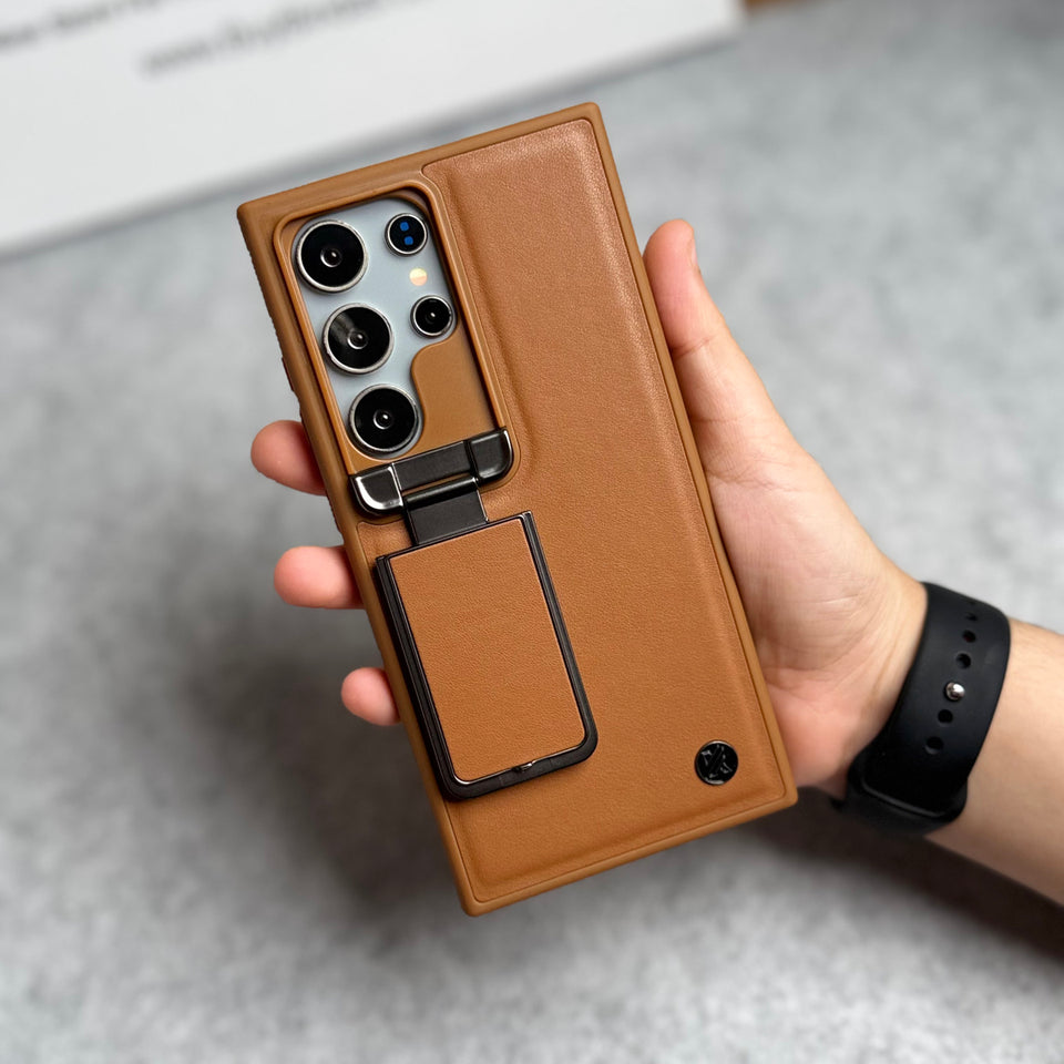 Samsung Galaxy Ultra Series Metal Camera Cap with Stand Cover