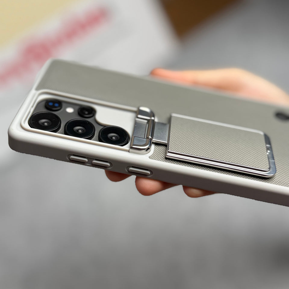 Samsung Galaxy Ultra Series Metal Camera Cap with Stand Cover