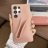 Samsung Galaxy Ultra Series Luxury Silicone Lip Gloss Holder Phone Case
