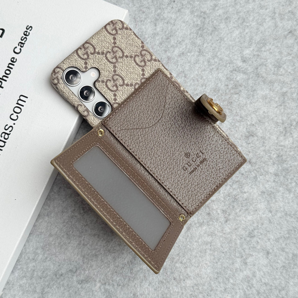 Samsung Galaxy S24 Luxury Brand GG Wallet Case Cover