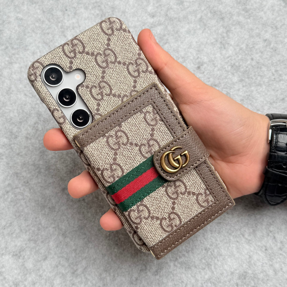 Samsung Galaxy S24 Luxury Brand GG Wallet Case Cover