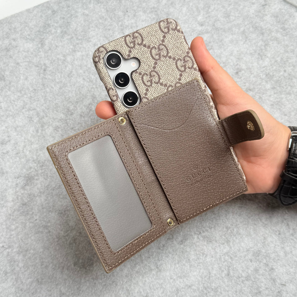 Samsung Galaxy S24 Luxury Brand GG Wallet Case Cover