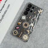 Samsung Galaxy S25 Ultra CC Make Up Diamond TPU Transparent Case Cover