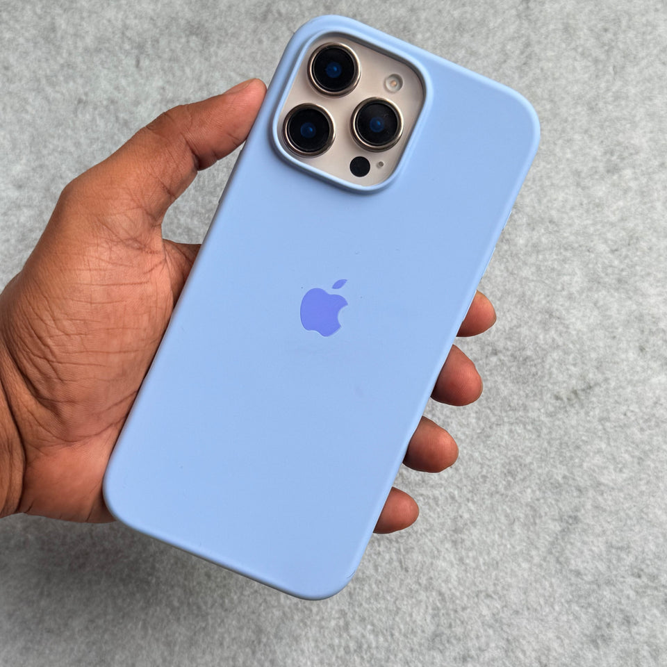 iPhone Silicone Case Cover (Baby Blue)