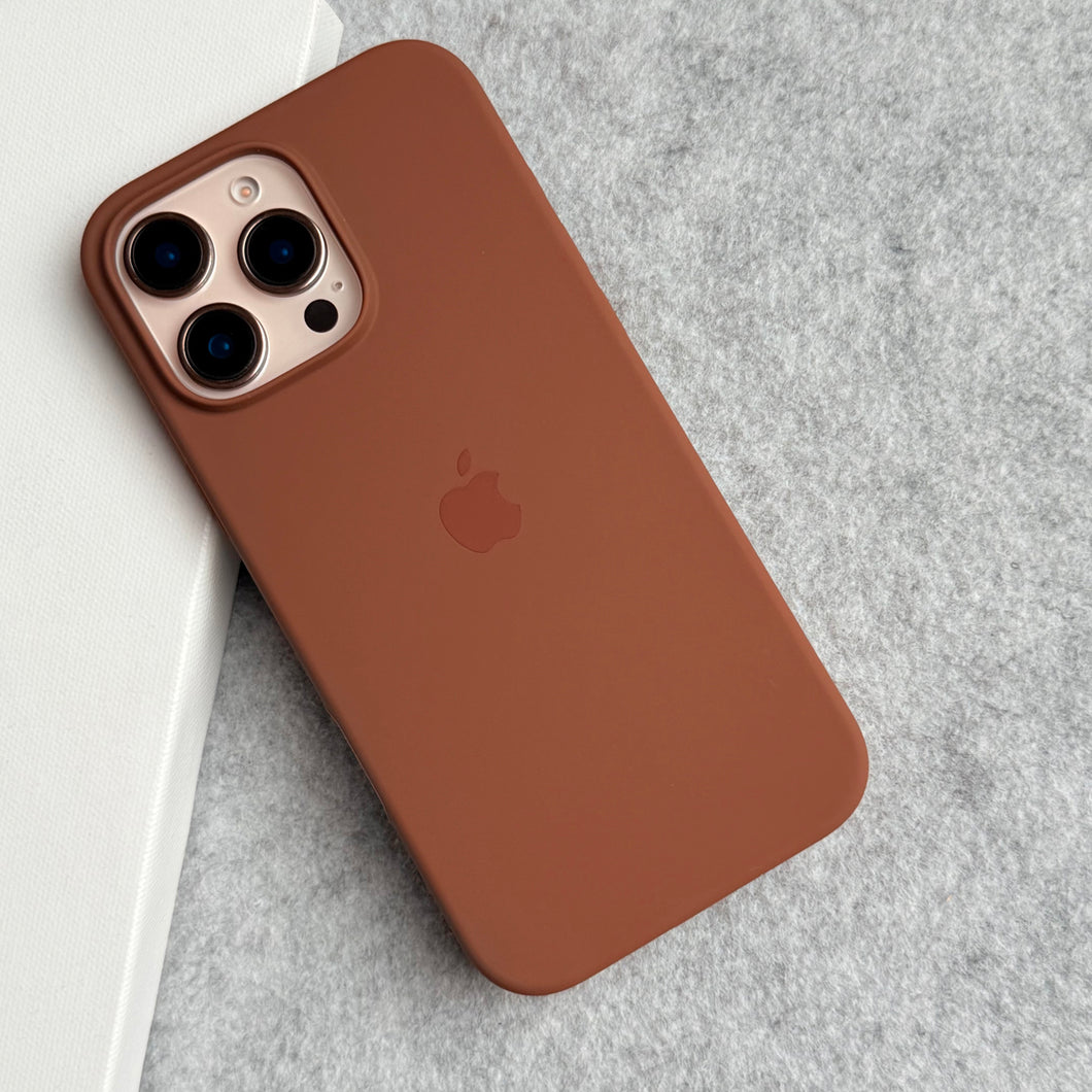 iPhone Silicone Case Cover (Brown)