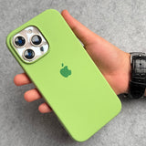 iPhone Silicone Case Cover (Pastel Green)