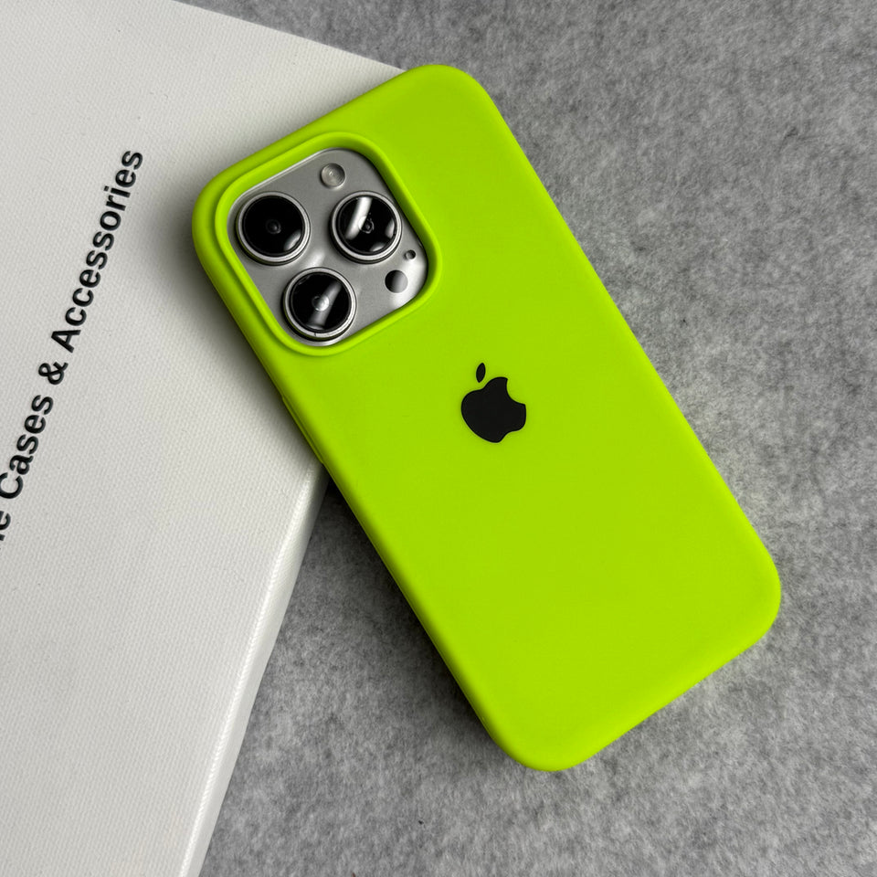 iPhone Silicone Case Cover (Neon Green)