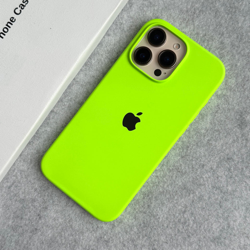 iPhone Silicone Case Cover (Neon Green)