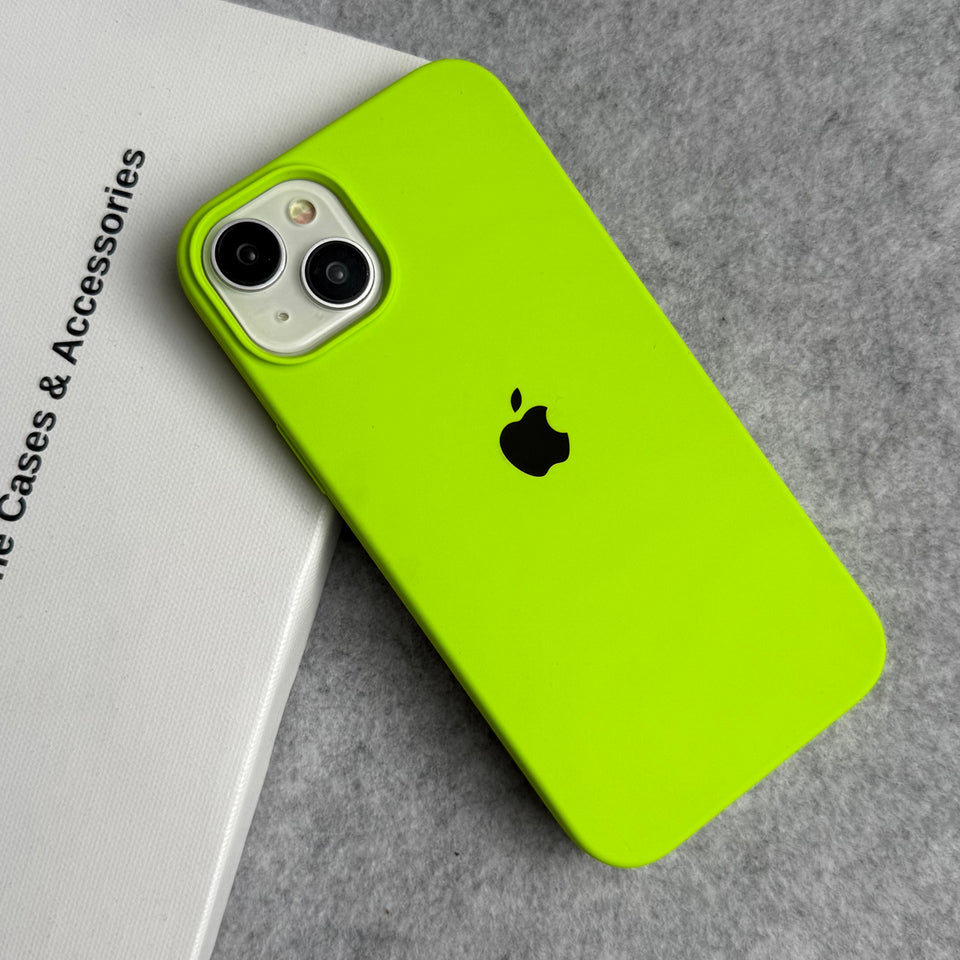 iPhone Silicone Case Cover (Neon Green)