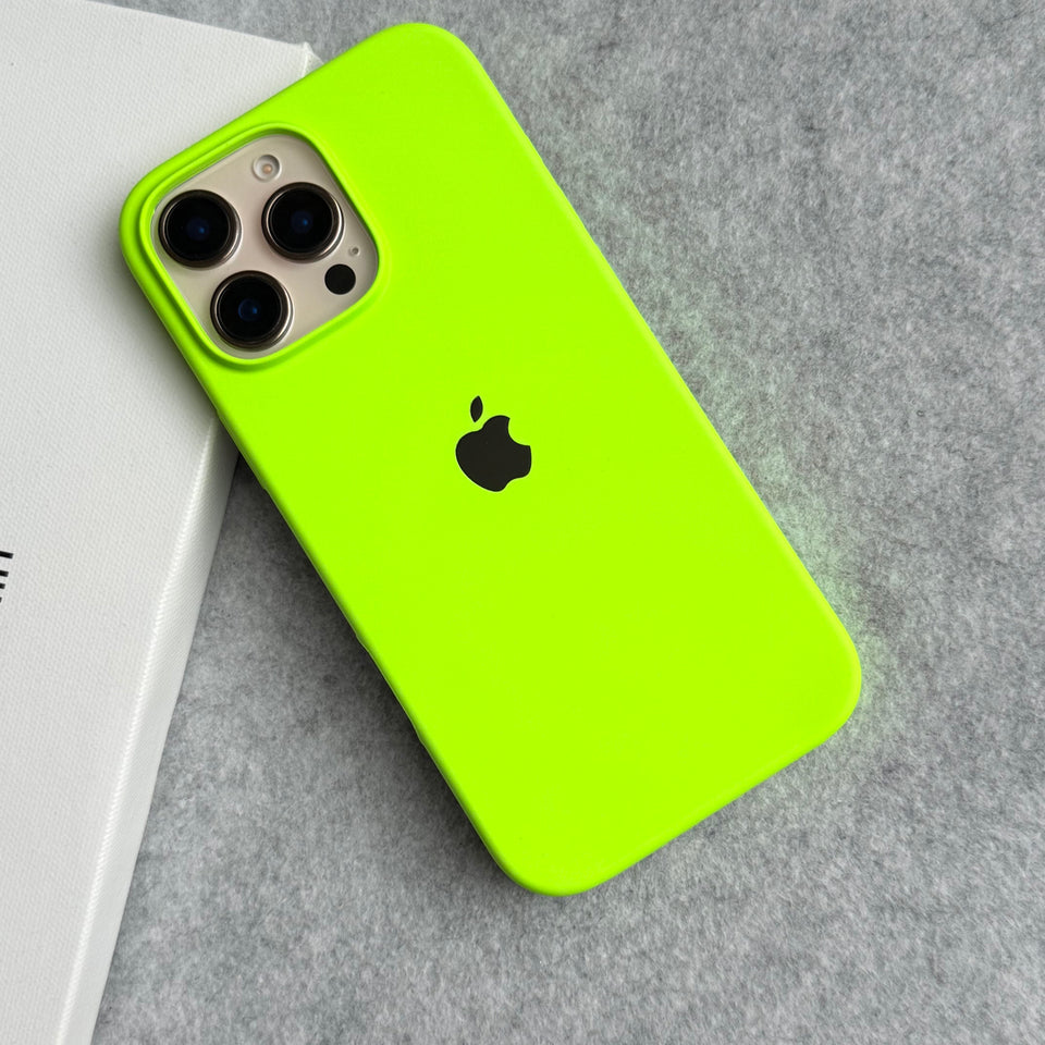 iPhone Silicone Case Cover (Neon Green)