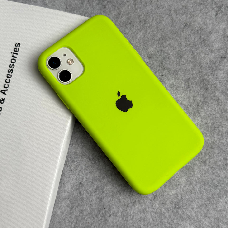 iPhone Silicone Case Cover (Neon Green)