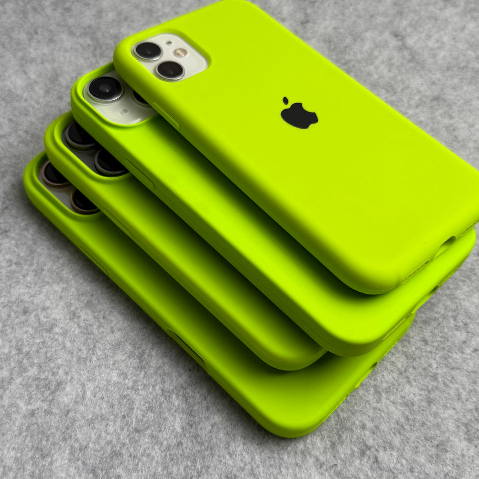 iPhone Silicone Case Cover (Neon Green)
