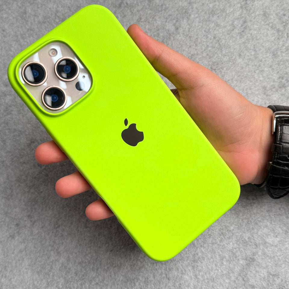 iPhone Silicone Case Cover (Neon Green)