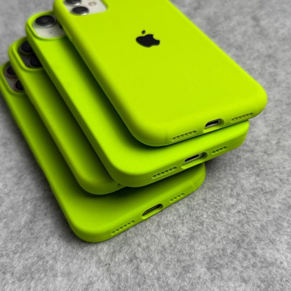 iPhone Silicone Case Cover (Neon Green)