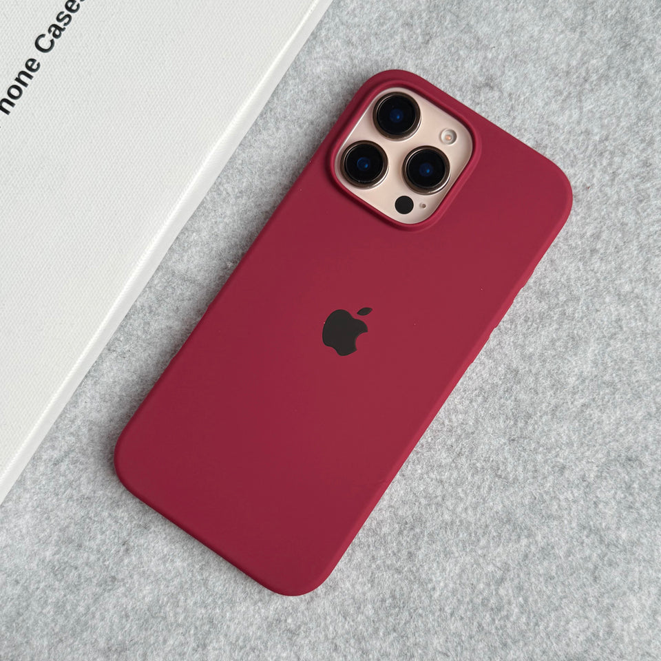 iPhone Silicone Case Cover (Plum)