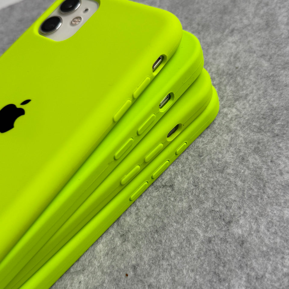 iPhone Silicone Case Cover (Neon Green)