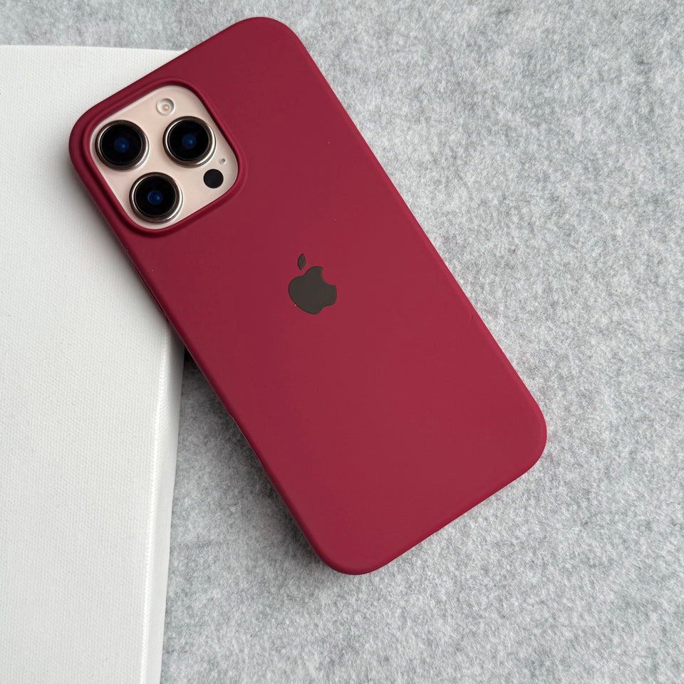 iPhone Silicone Case Cover (Plum)
