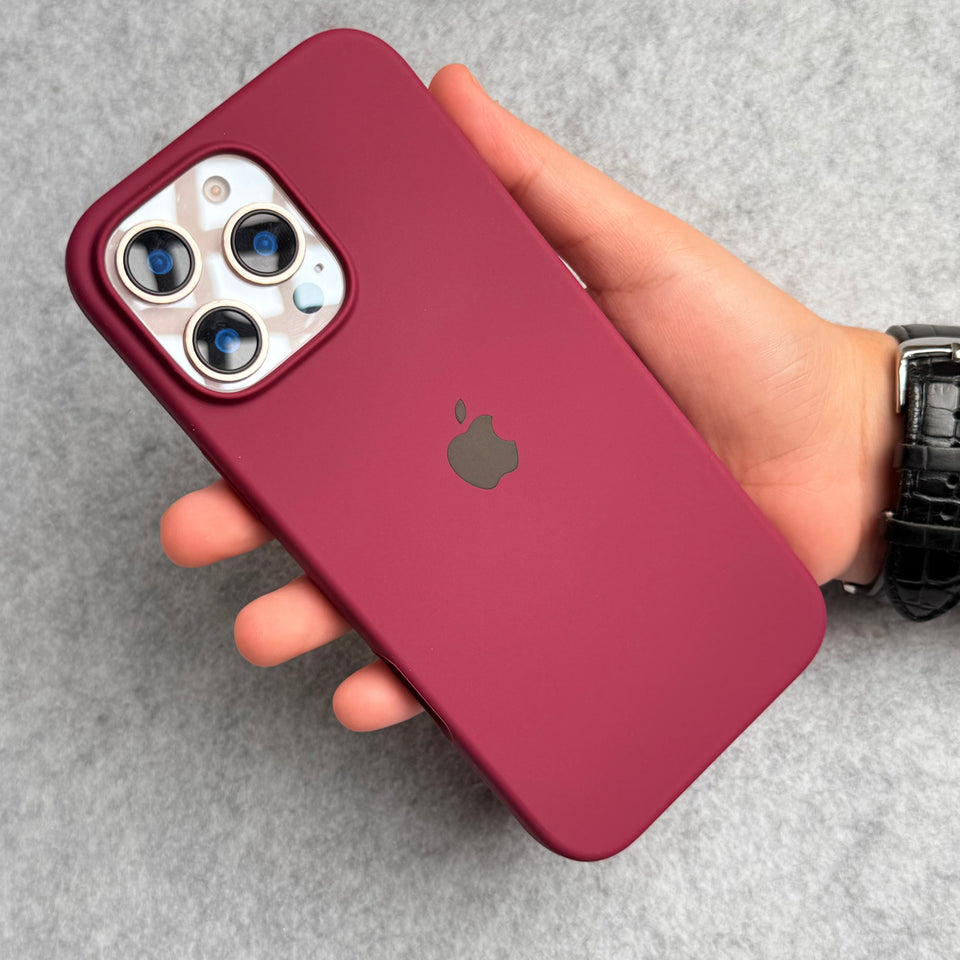iPhone Silicone Case Cover (Plum)