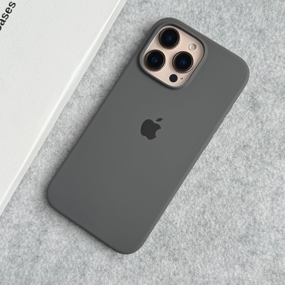 iPhone Silicone Case Cover (Dark Gray)