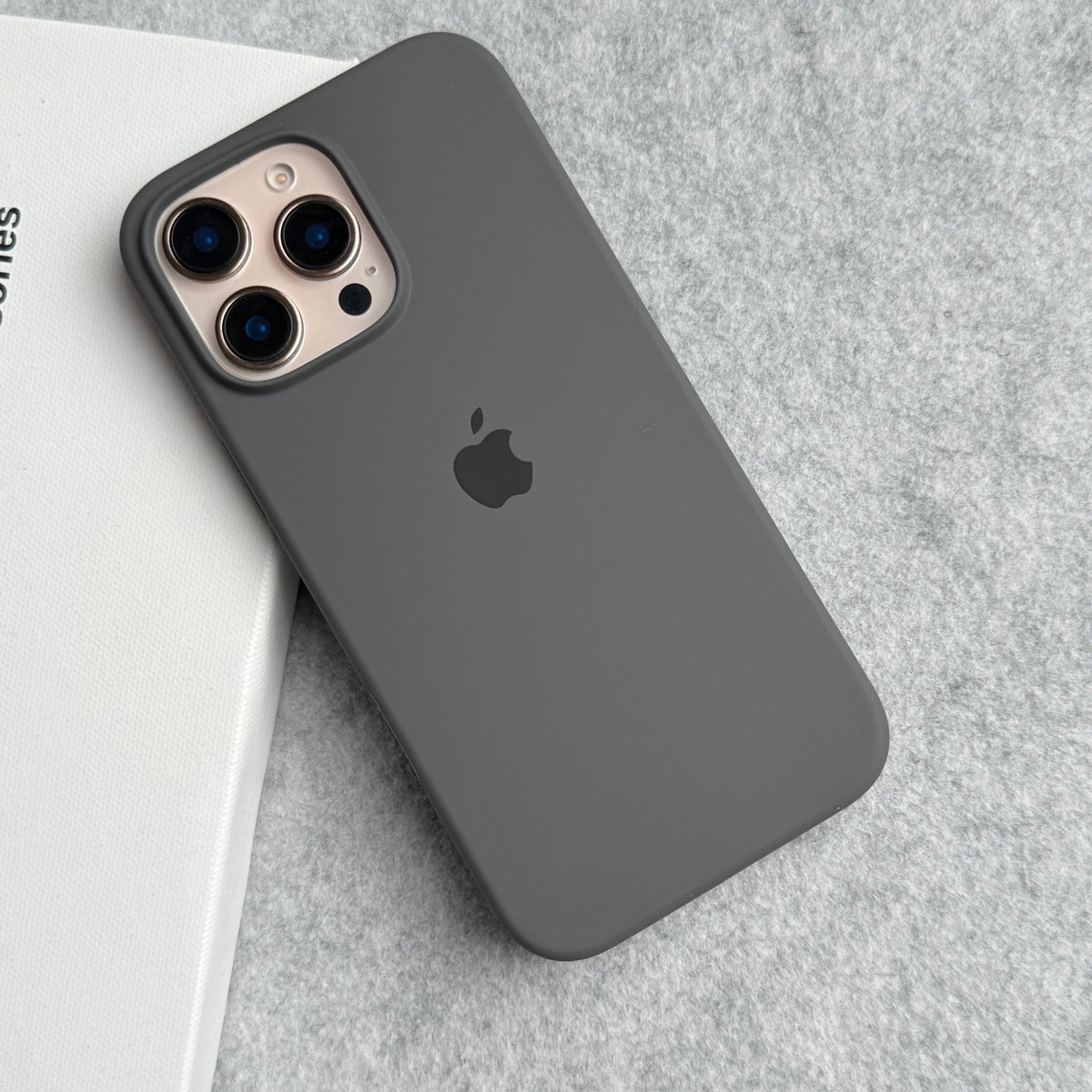 iPhone Silicone Case Cover (Dark Gray)