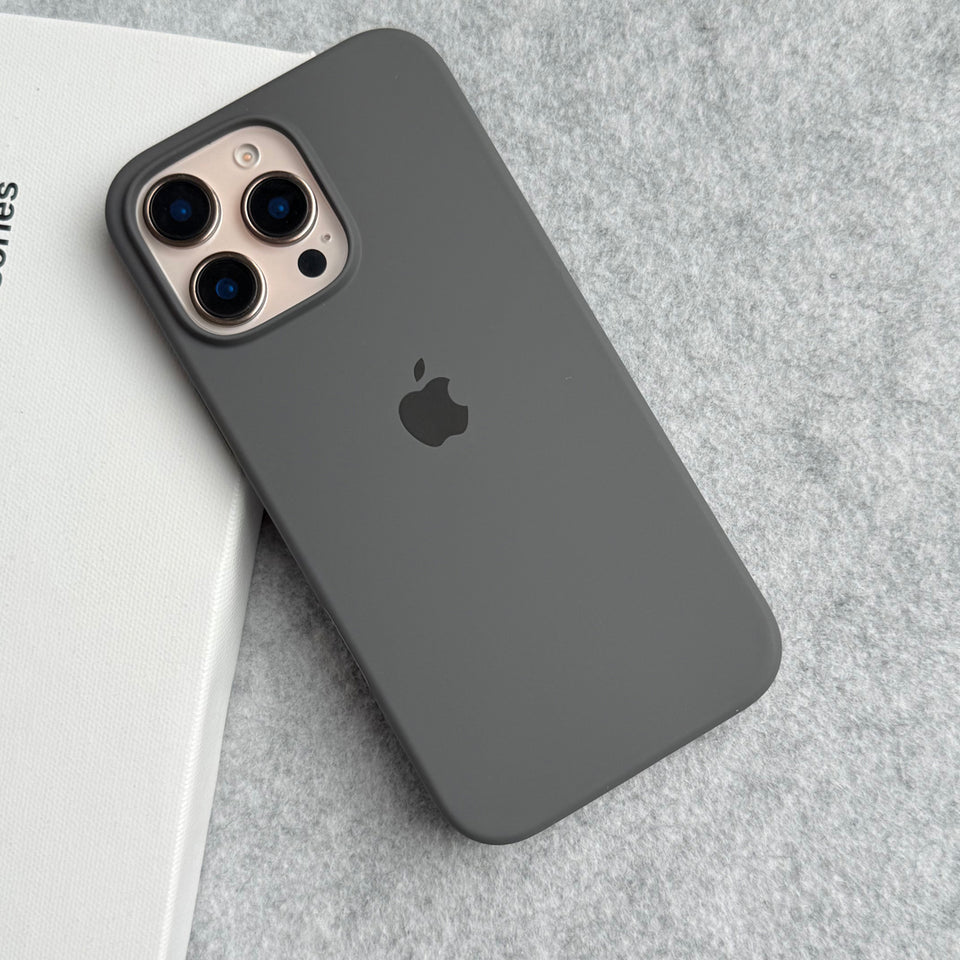 iPhone Silicone Case Cover (Dark Gray)