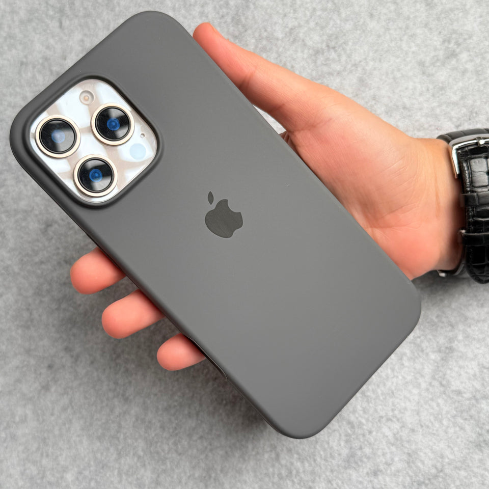 iPhone Silicone Case Cover (Dark Gray)