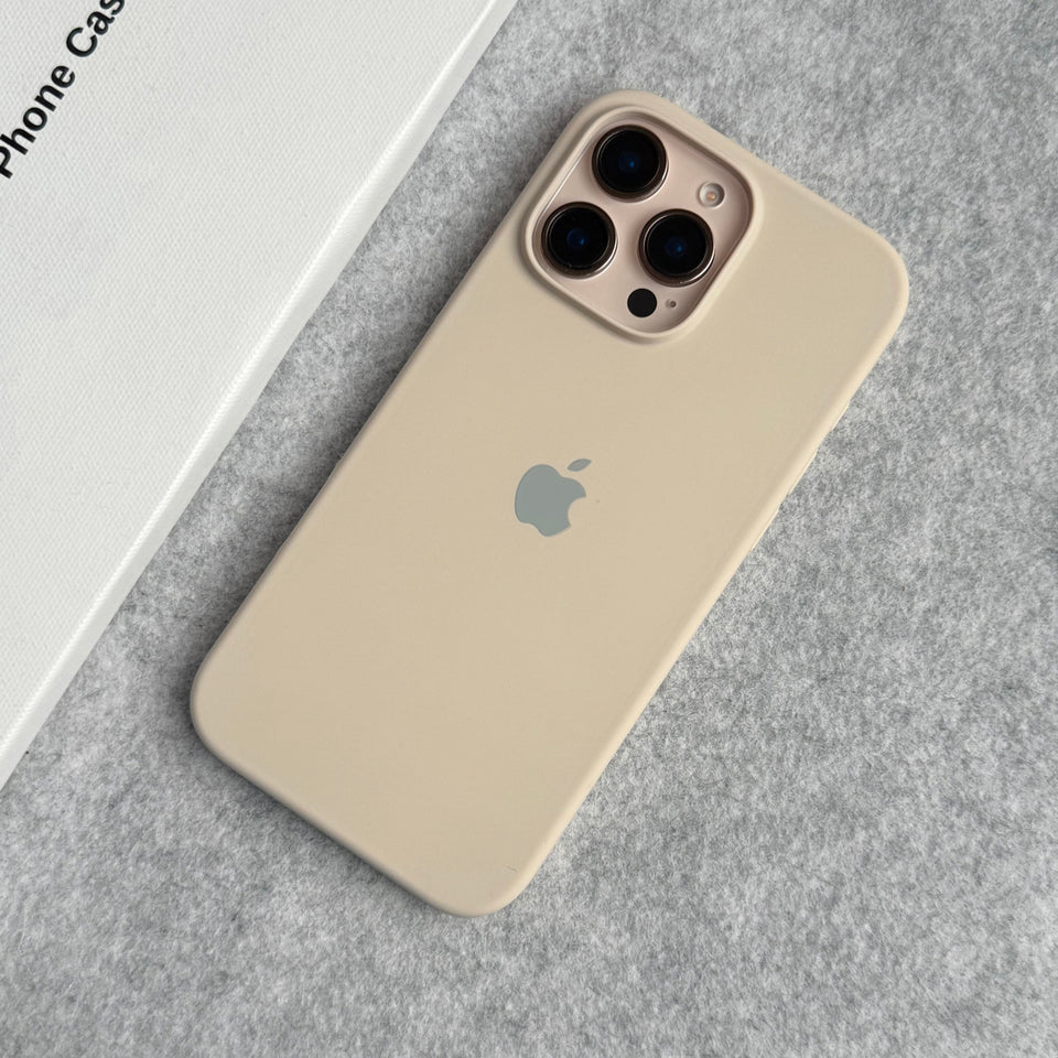 iPhone Silicone Case Cover (Beige)