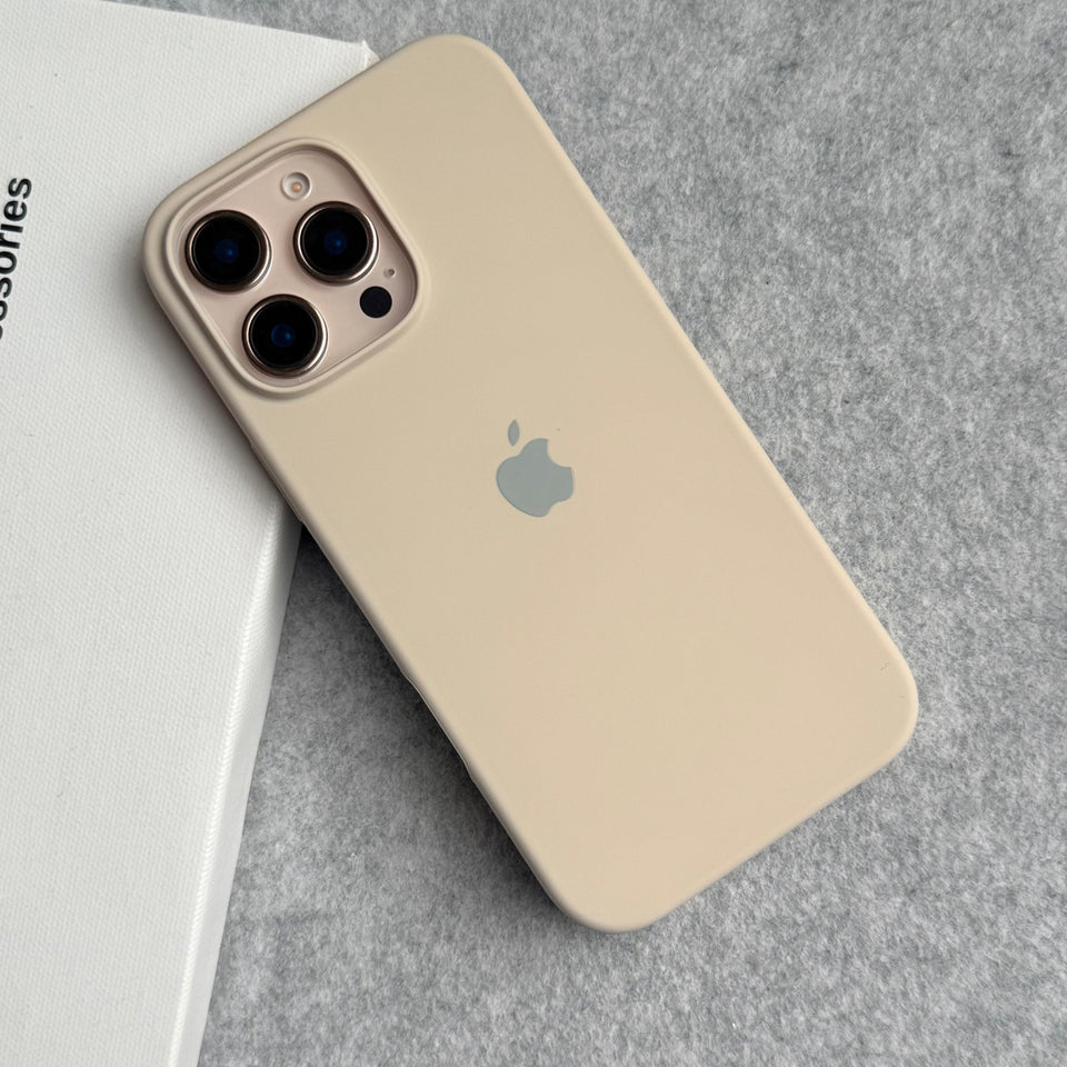 iPhone Silicone Case Cover (Beige)