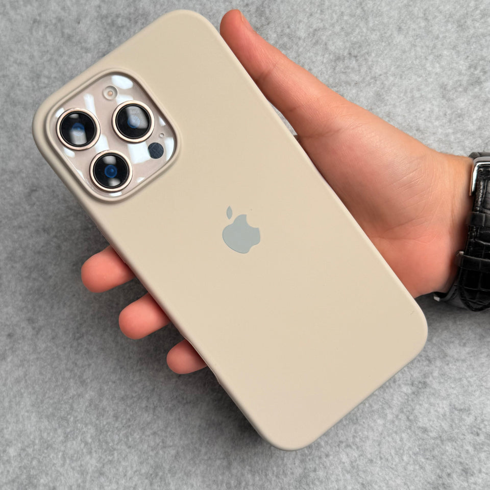 iPhone Silicone Case Cover (Beige)