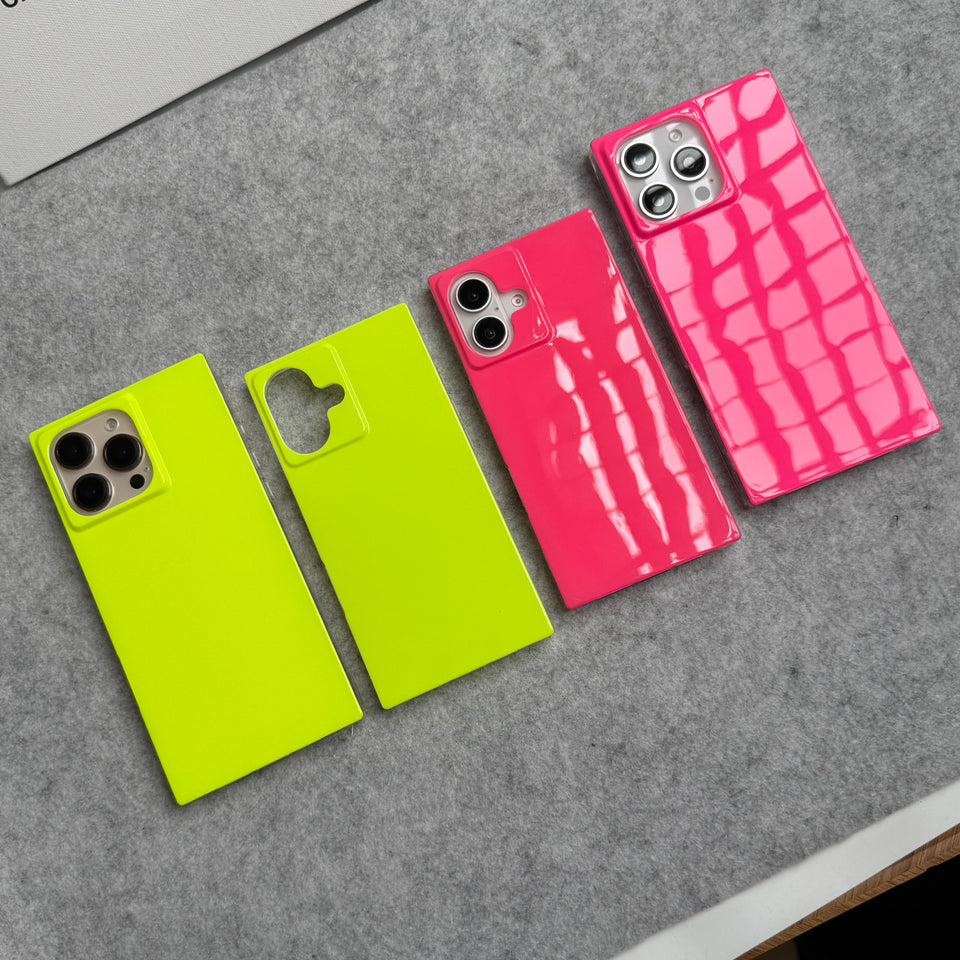 iPhone Neon Series Square Bumper Glossy Cover