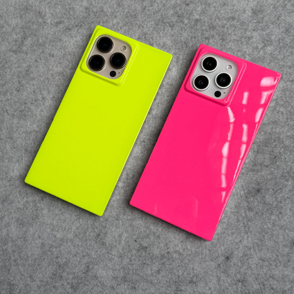 iPhone Neon Series Square Bumper Glossy Cover