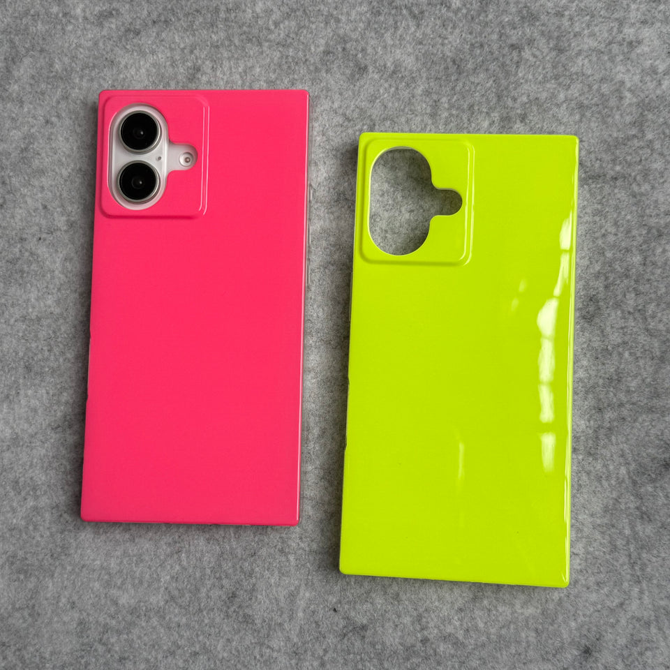 iPhone Neon Series Square Bumper Glossy Cover