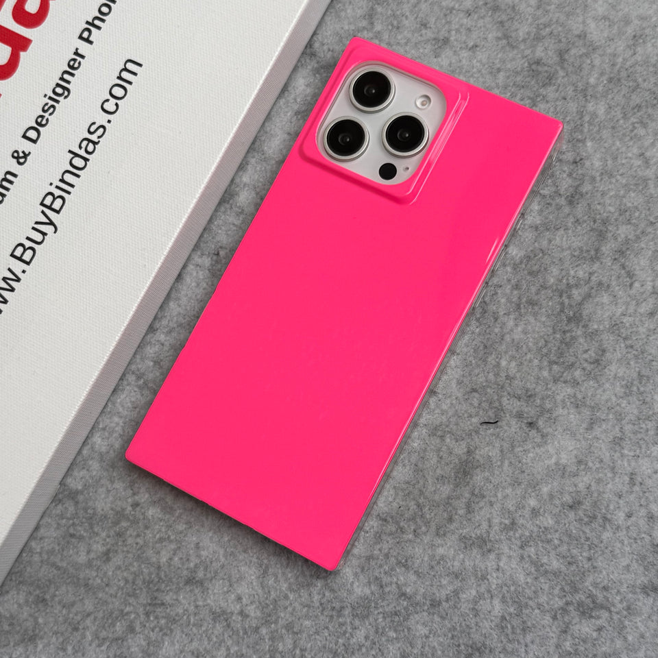 iPhone Neon Series Square Bumper Glossy Cover