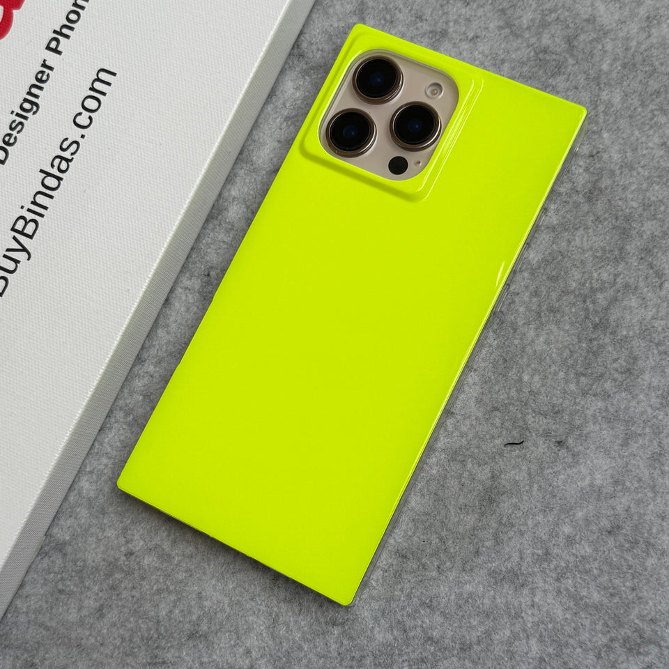 iPhone Neon Series Square Bumper Glossy Cover