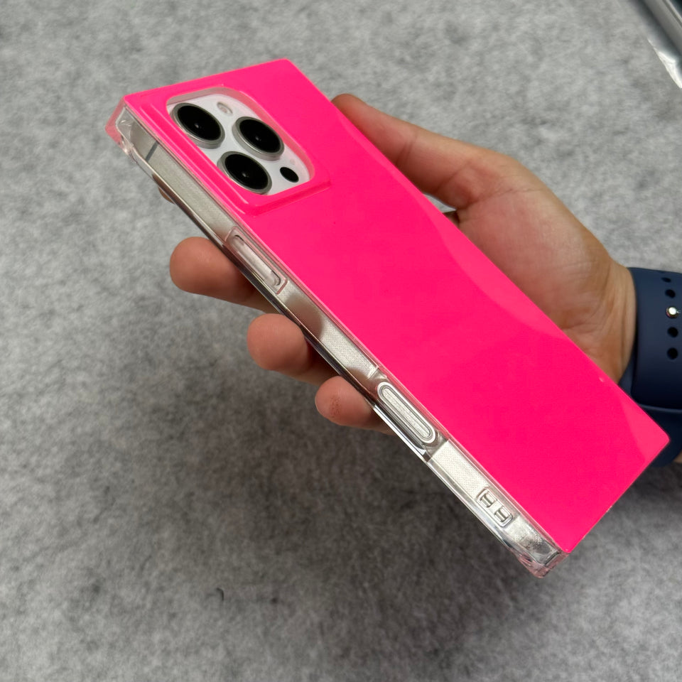 iPhone Neon Series Square Bumper Glossy Cover