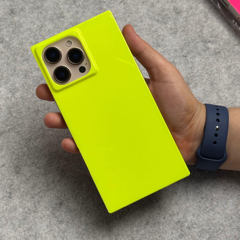 iPhone Neon Series Square Bumper Glossy Cover