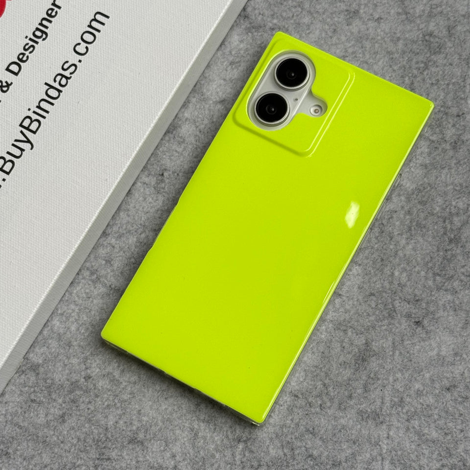 iPhone Neon Series Square Bumper Glossy Cover