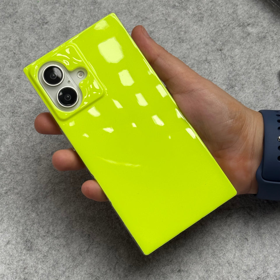 iPhone Neon Series Square Bumper Glossy Cover