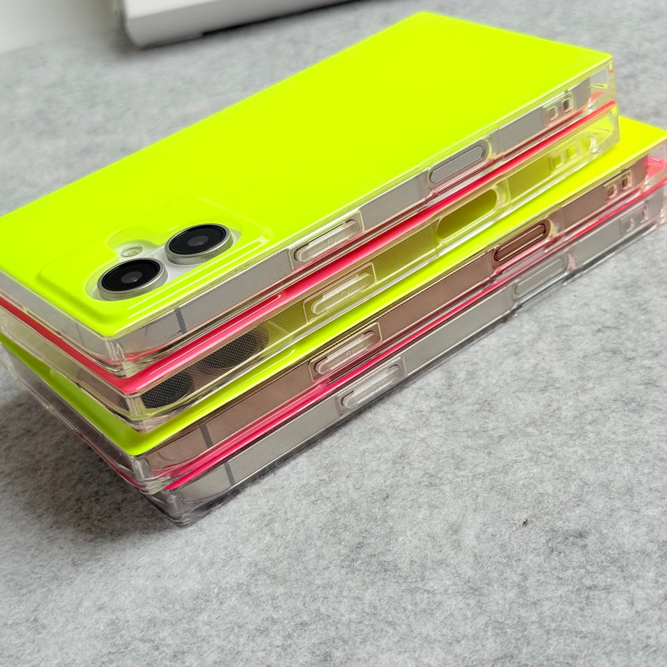 iPhone Neon Series Square Bumper Glossy Cover
