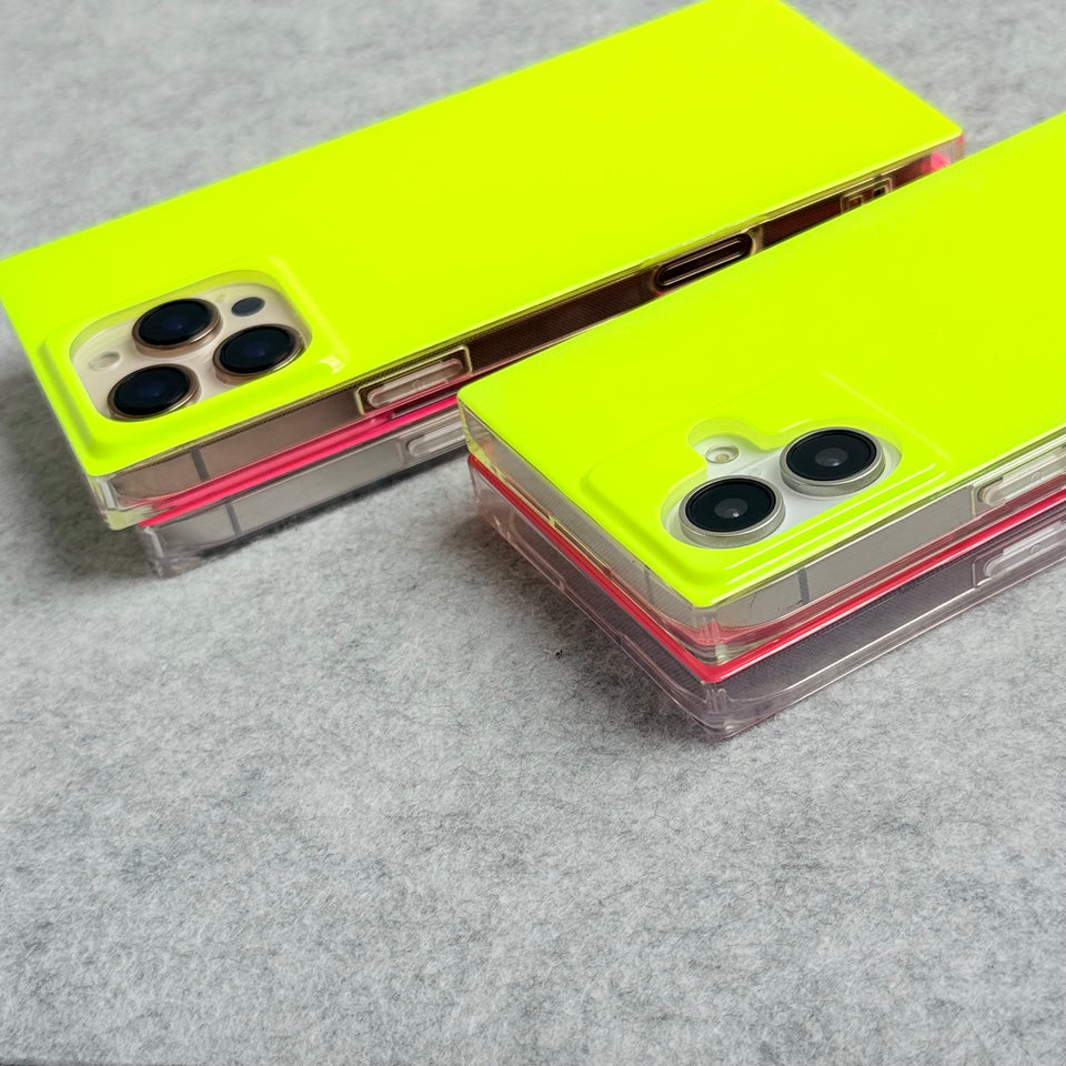 iPhone Neon Series Square Bumper Glossy Cover