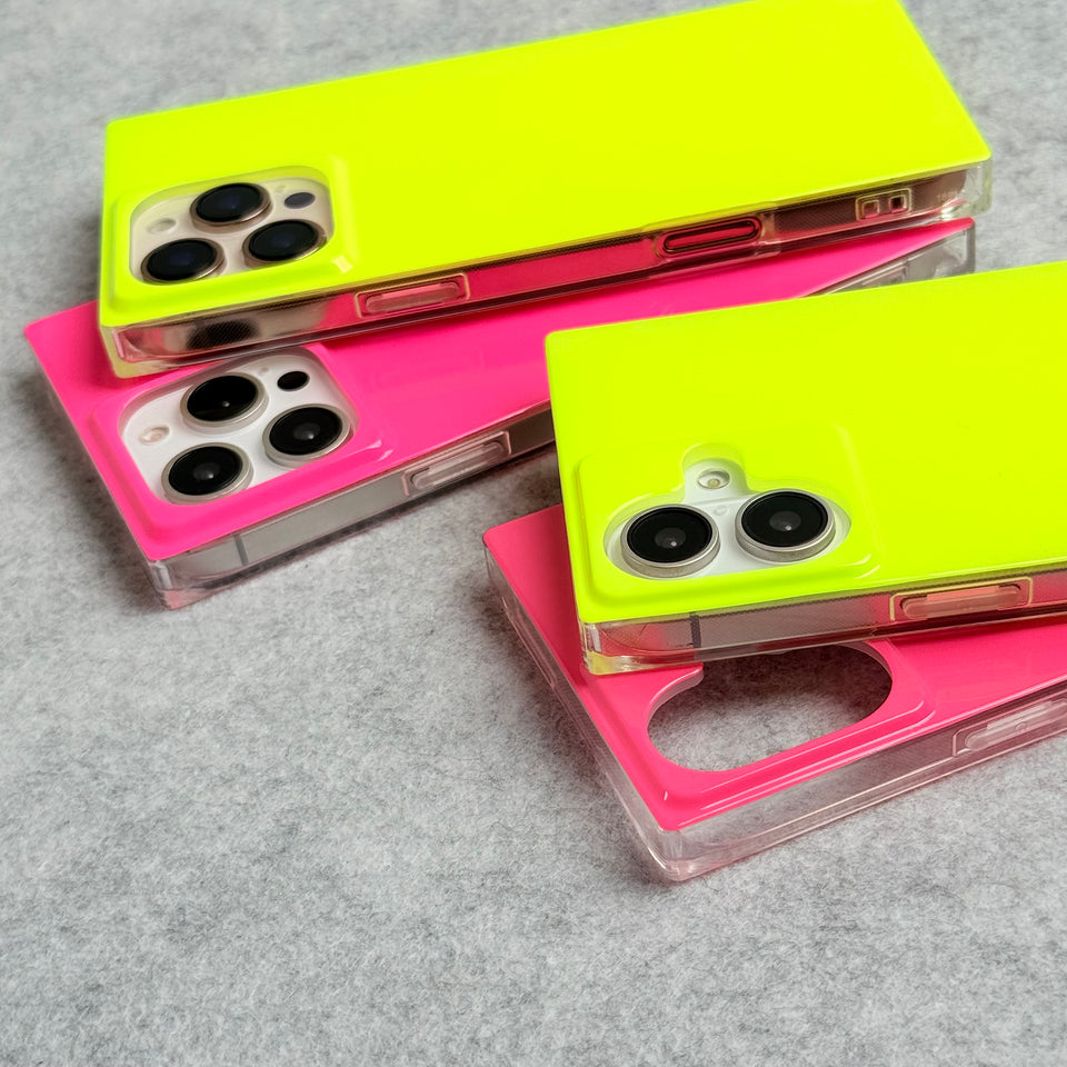 iPhone Neon Series Square Bumper Glossy Cover