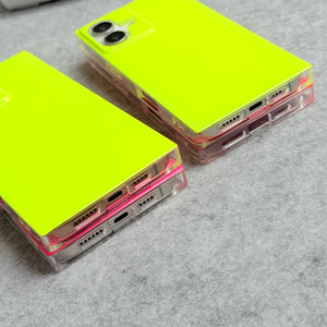 iPhone Neon Series Square Bumper Glossy Cover