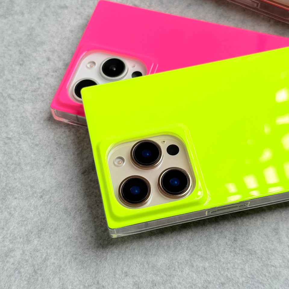 iPhone Neon Series Square Bumper Glossy Cover