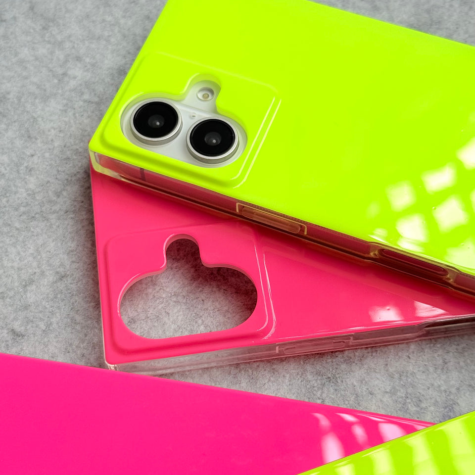 iPhone Neon Series Square Bumper Glossy Cover