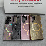 Samsung Galaxy S24 Ultra Luxury Diamond Case Cover with MagSafe