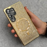 Samsung Galaxy S24 Ultra Luxury Diamond Case Cover with MagSafe